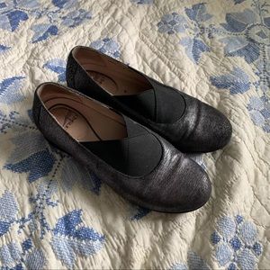 DANSKO Ann Pewter Metallic Silver Slip-Ons Shoes Comfort Walking ~ Size 38